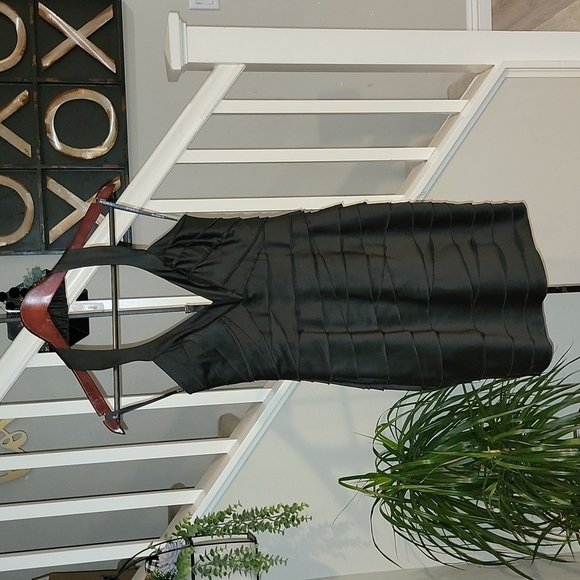 Bebe Low Cut V Neck  Halter Bandage Dress - Picture 2 of 8